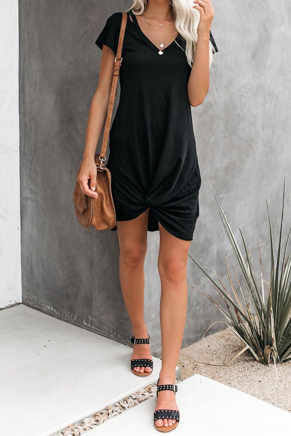 Jersey Twist T-Shirt Dress